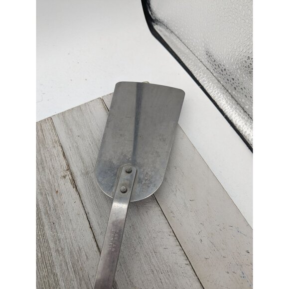 Vintage Kaylan Solid Spatula Flipper 14 1/4" Long Tan Handle - Picture 5 of 11